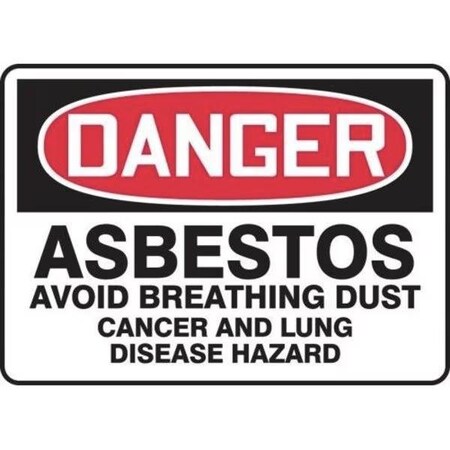 Accuform OSHA DANGER SAFETY SIGN ASBESTOS  MCAW104VS MCAW104VS